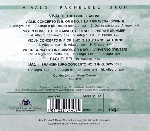 Antonio Vivaldi: The Four Seasons [CD]