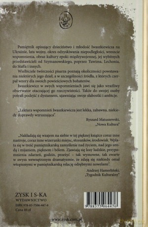 Książka Moich Wspomnień - Jarosław Iwaszkiewicz [KSIĄŻKA]