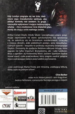Lista Siedmiorga - Mark Frost [KSIĄŻKA]