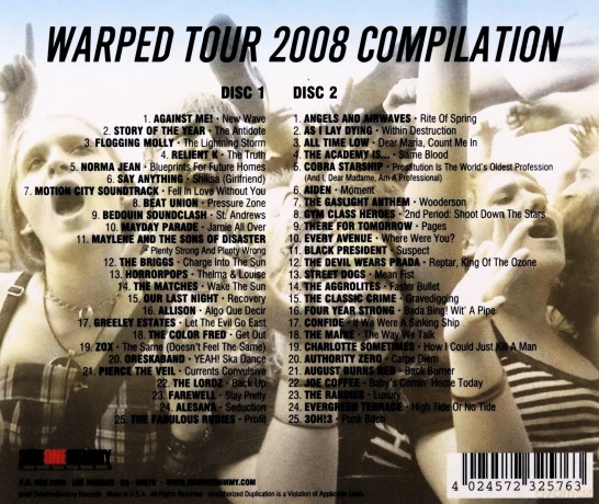Vans Warped Tour '08 [2CD]