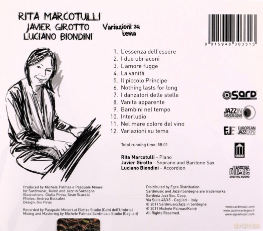 Rita Marcotulli: Variazioni Su Tema [CD]