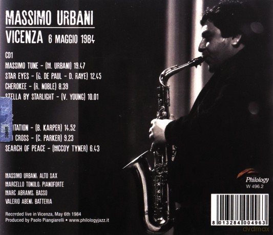 Massimo Urbani: Vicenza 6 Maggio 1984 [2CD]