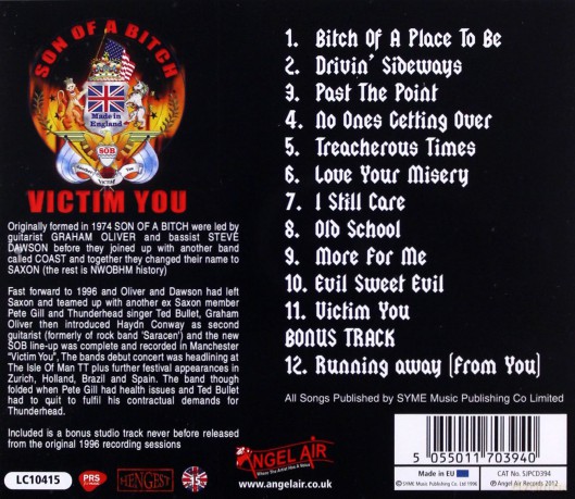Son of a Bitch: Victim You [CD]