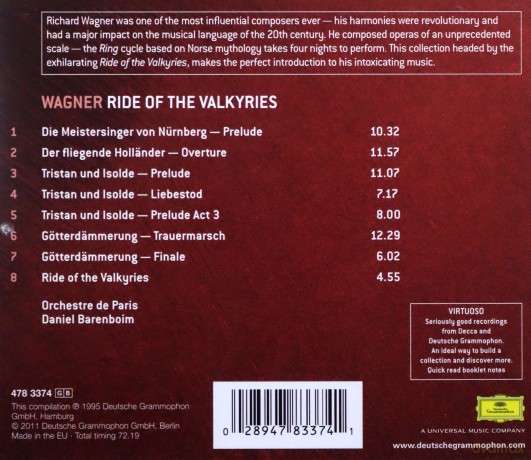 Richard Wagner: Wagner: The Ride of the Valkyries [CD]