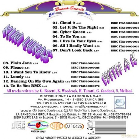 Kim Lukas: With A K [CD]