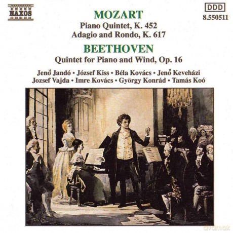 Ludwig Van Beethoven: Wolfgang Amadeus Mozart - Ludwig Van Beethoven Quintette Pour Piano [CD]