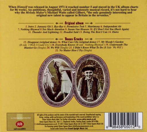 Gilbert O'sullivan: Himself [CD]