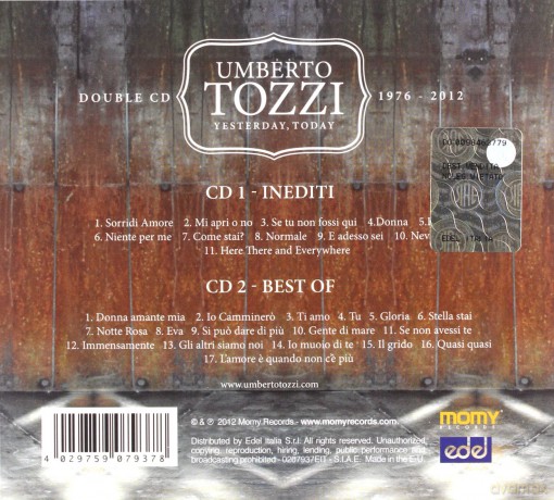 Umberto Tozzi: Yesterday Today [2CD]