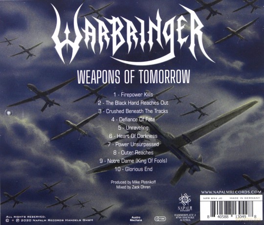 Warbringer: Weapons Of Tomorrow [CD]