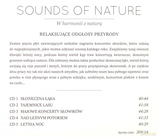 Sounds of nature - W harmonii z naturą [5CD]