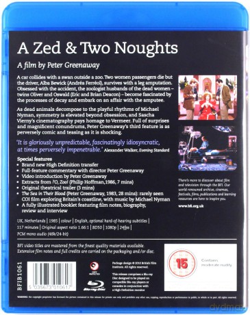 A Zed And Two Noughts (Zet i dwa zera) [Blu-Ray]