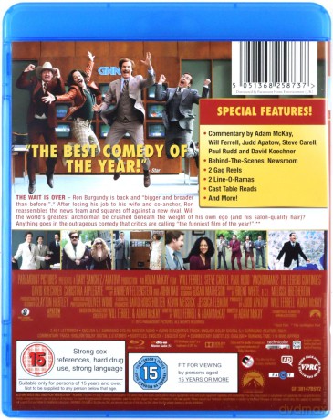 Anchorman 2 - The Legend Continues (Legenda telewizji 2: Kontynuacja) [Blu-Ray]