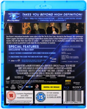Angels & Demons / The Da Vinci Code (Anioły i demony / Kod da Vinci) [2xBlu-Ray]