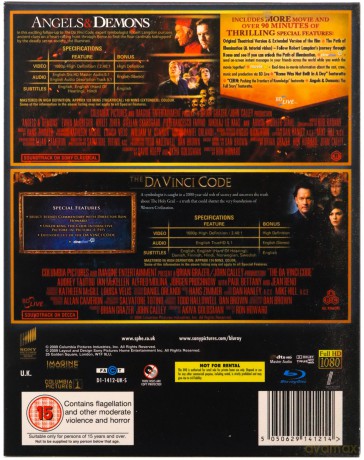 Angels & Demons / The Da Vinci Code (Anioły i demony / Kod da Vinci) [2xBlu-Ray]