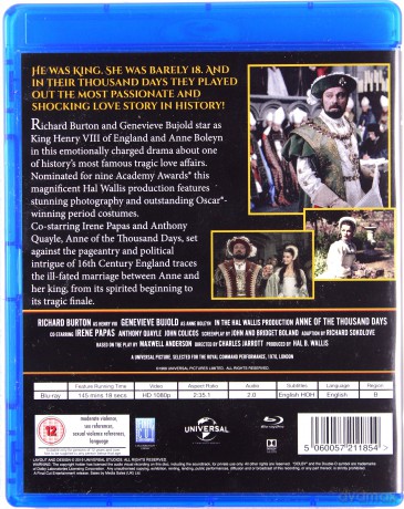 Anne of The Thousand Days (Anna tysiąca dni) [Blu-Ray]
