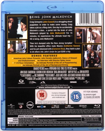 Being John Malkovich (Być jak John Malkovich) [Blu-Ray]