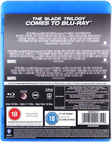 Blade Trilogy (Blade: Wieczny łowca - Trylogia) [3xBlu-Ray]