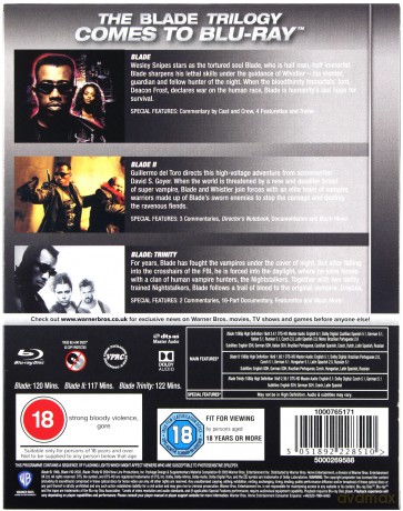 Blade Trilogy (Blade: Wieczny łowca - Trylogia) [3xBlu-Ray]