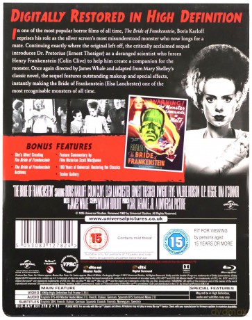 Bride Of Frankenstein (steelbook) (Narzeczona Frankensteina) [Blu-Ray]
