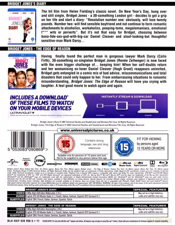Bridget Jones - Bridget Jones's Diary / Bridget Jones - The Edge Of Reason (Dziennik Bridget Jones / Bridget Jones: W pogoni za rozumem) [2xBlu-Ray]