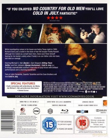 Cold In July (Chłód w lipcu) [Blu-Ray]