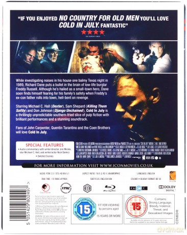 Cold In July (Chłód w lipcu) (steelbook) [Blu-Ray]