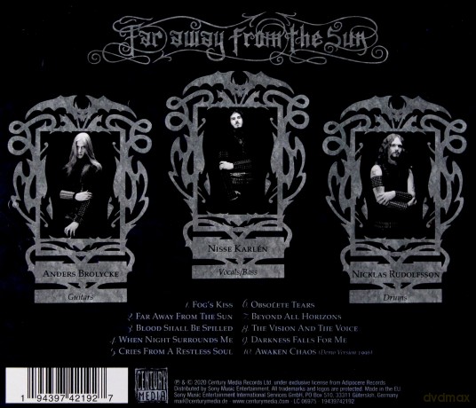 Sacramentum: Far Away From The Sun (Re-issue+Bonus 2020) [CD]