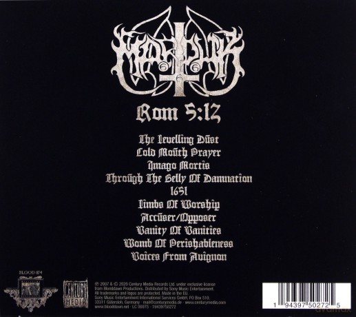 Marduk: Rom 5:12 (Re-issue 2020) [CD]