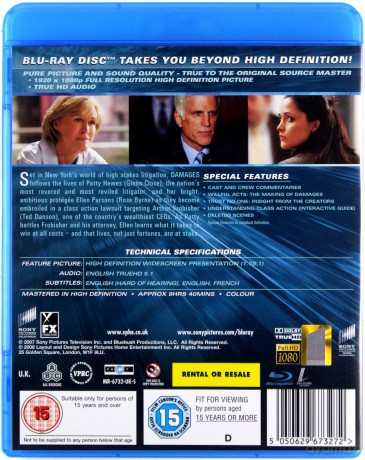 Damages: Season 1 (Układy: Sezon 1) [3xBlu-Ray]