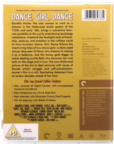 Dance Girl Dance - Criterion Collection (Tańcz, dziewczyno, tańcz - Kolekcja krytyków) [Blu-Ray]