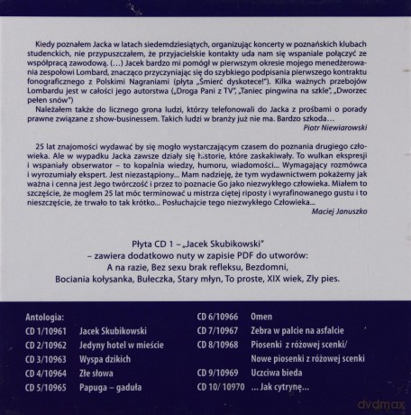 Jacek Skubikowski: Antologia - Zawsze tam, gdzie ty [10CD]