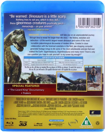 Dinosaurs - Giants Of Patagonia (Dinozaury - Giganty Patagonii) [Blu-Ray]