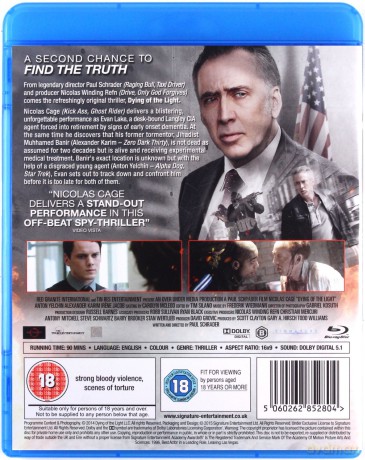 Dying Of The Light (Zanim nadejdzie noc) [Blu-Ray]