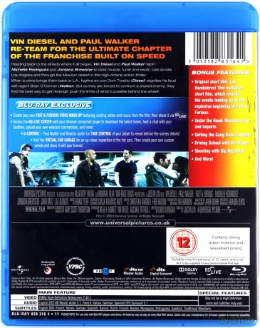 Fast & Furious 4 - Fast And Furious (Szybko i wściekle) [Blu-Ray]