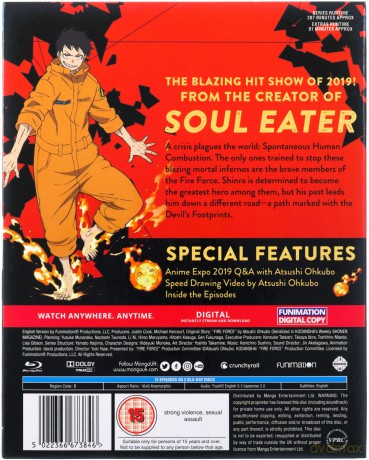 Fire Force: Season 1 Part 1 Episodes 1-12 [2xBlu-Ray]
