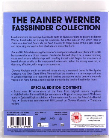 Fox and His Friends / Chinese Roulette (Prawo silniejszego / Chińska ruletka) [Blu-Ray]