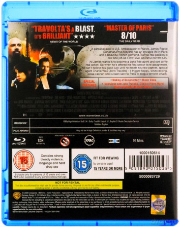 From Paris With Love (Pozdrowienia z Paryża) [Blu-Ray]