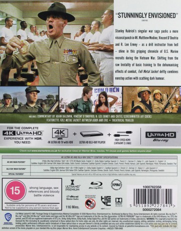 Full Metal Jacket (Pełny magazynek) [Blu-Ray 4K]+[Blu-Ray]