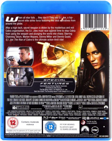 GI Joe - The Rise Of Cobra (G.I. Joe: Czas Kobry) [Blu-Ray]