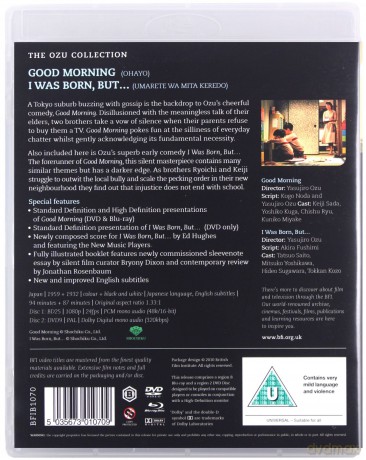 Good Morning / I Was Born But (Dzień dobry / Urodziłem się, ale...) [Blu-Ray]+[DVD]