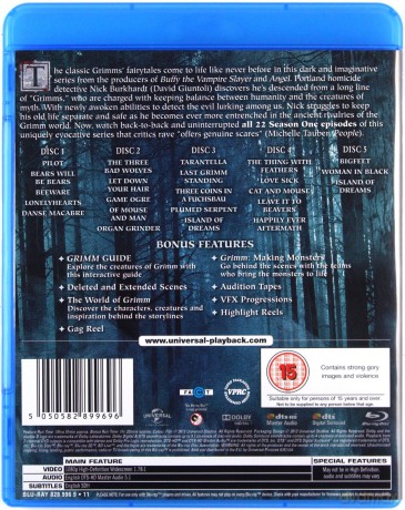 Grimm: Season 1 [5xBlu-Ray]