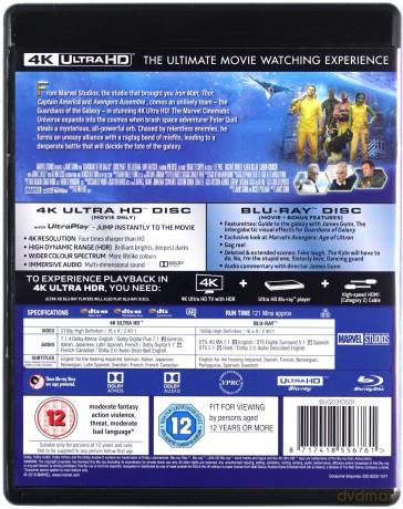 Guardians Of The Galaxy (Strażnicy Galaktyki) [Blu-Ray 4K]+[Blu-Ray]