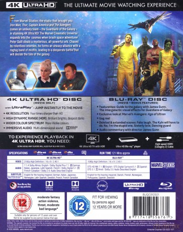 Guardians Of The Galaxy (Strażnicy Galaktyki) [Blu-Ray 4K]+[Blu-Ray]