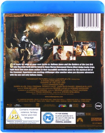 Indiana Jones - And The Raiders Of The Lost Ark (Poszukiwacze zaginionej arki) [Blu-Ray]