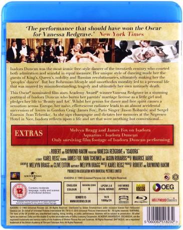 Isadora [Blu-Ray]