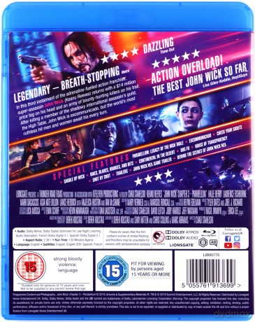 John Wick Chapter 3: Parabellum [Blu-Ray]