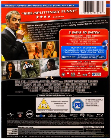 Johnny English - Reborn (Johnny English: Reaktywacja) [Blu-Ray]+[DVD]
