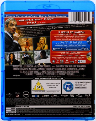 Johnny English - Reborn (Johnny English: Reaktywacja) [Blu-Ray]+[DVD]