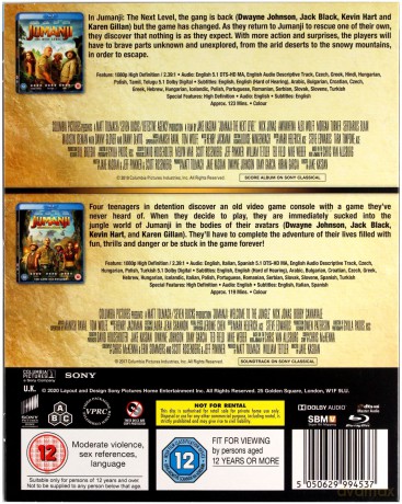 Jumanji: Następny poziom / Jumanji: Przygoda w dżungli [2xBlu-Ray]