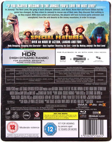 Jumanji: The Next Level (Jumanji: Następny poziom) (steelbook) [Blu-Ray 4K]+[Blu-Ray]